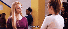 mean girls kiss GIF