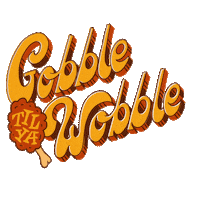 Thanksgiving Eating Sticker