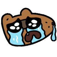 Sad Snot Sticker by Debbie Fong