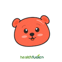 Vitamin C Bear Sticker by Health Fusion