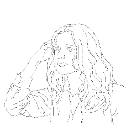 Art Girl Sticker