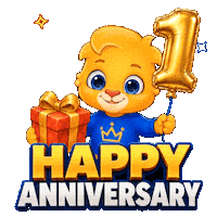 Happy Anniversary Love Sticker by Lucas and Friends by RV AppStudios