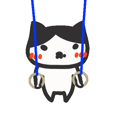 Gymnastics Cross Sticker by yomoyeah