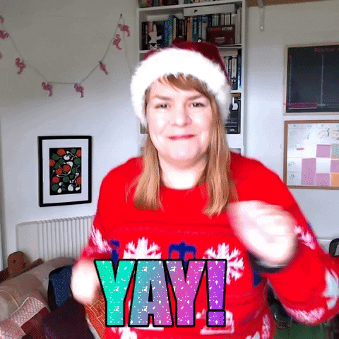 spiderworking christmas yay GIF