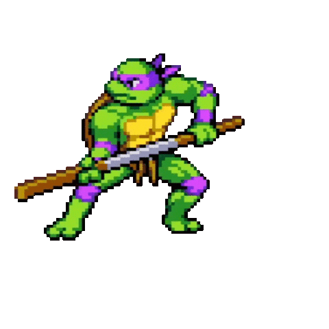 Ninja Turtles Pixel Sticker by Xbox