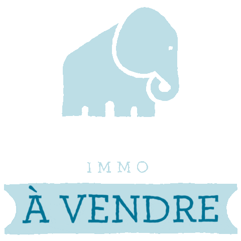 Elephant Vendre Sticker by Voisin Immo