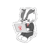 Work Working Hard Sticker by Wisconsin School of Business