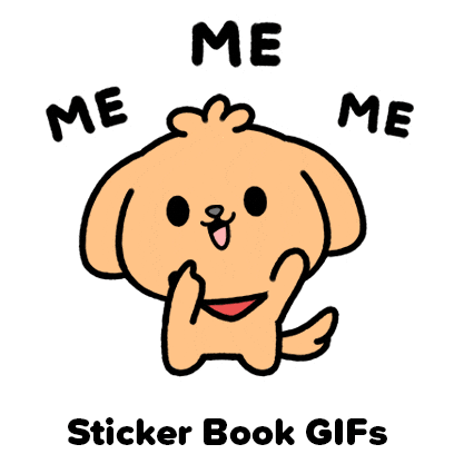 Pick Me Golden Retriever Sticker by Sticker Book iOS GIFs