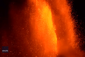 Spectacular Close-Up Footage Shows Mount Etna Spewing Lava in New Eruption