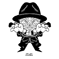 Halloween Mask Sticker by Kyle Samuels