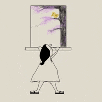 LauraToVa animation birthday drawing bird GIF