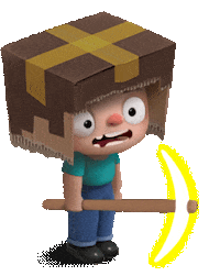 Box Steve Sticker by DonutPunks