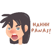 Girl Cartoon Sticker