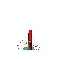 Rocket Detecting Sticker by Crazy Detectors