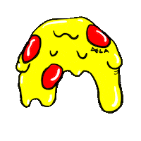 pizza hat Sticker by deladeso