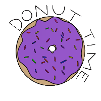flockofbadgers donut donuts donut time flockofbadgers Sticker