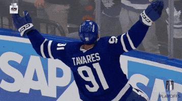 Happy Toronto Maple Leafs GIF by NHL