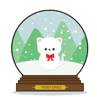 Cat Christmas Sticker by Live Life Happy