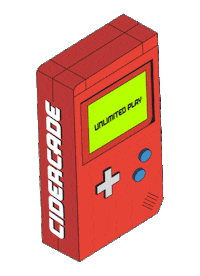 Cidercade retro games arcade video games Sticker
