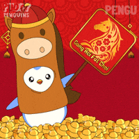 Chinese New Year Penguin GIF by Pudgy Penguins