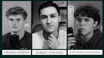 Albert Einstein Podcast GIF