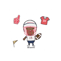 New England Patriots Dog Sticker by copomx