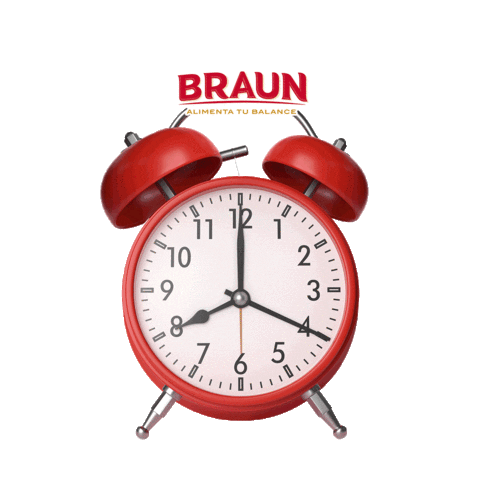 BraunEc giphyupload clock alarm reloj Sticker