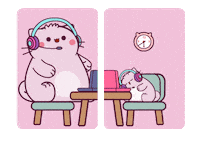 Cat Love Sticker by Pembe