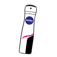 NIVEA-BE black and white black white deodorant nivea Sticker