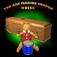 Skeleton Be Quiet GIF