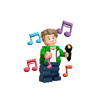 3D Toy Sticker by LEGO