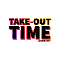 Take Out To Go Sticker by Garys East Coast Service