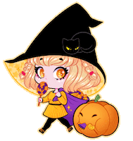 Happy Trick Or Treat Sticker by shourimajo
