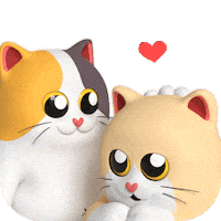 Head-Pat Cat Sticker by Liberty Cats Emojis