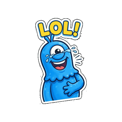 Happy Cracking Up Sticker by Momo & Tulus