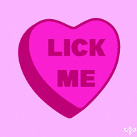 Licking Valentines Day GIF