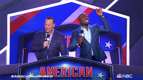 Nbc Celebrate GIF by Ninja Warrior