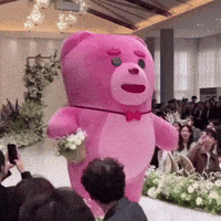 Pink Bear GIF