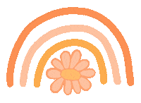 Rainbow Flower Sticker