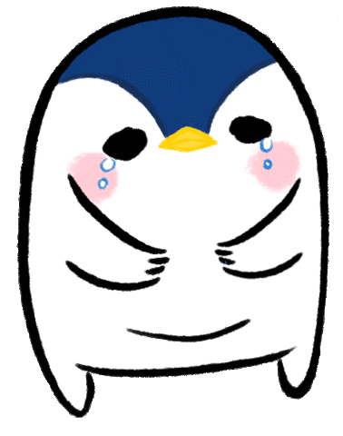 naggukim giphyupload sad penguin tears Sticker
