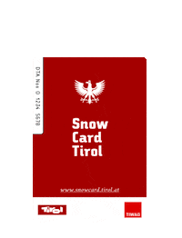 snowcard_tirol winter vacation ski austria Sticker