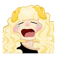 Puppy Crying Sticker