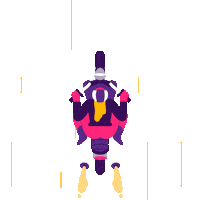 power leaning Sticker by Lobster Studio