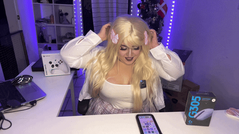Hair Playing GIF