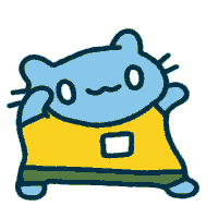 Happy Blue Cat Sticker by Cool Cats