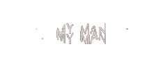 My Man Sticker Sticker by Winona Oak