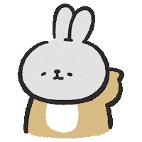 NieBuu cool sunglasses rabbit niebuu Sticker