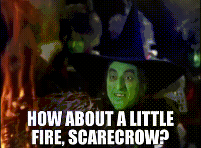 Wizard Of Oz Fire GIF by Chris Cimino