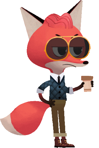 Coffee Fox Sticker by Play Osmo