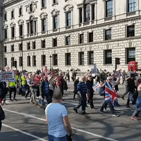 Pro-Brexit Demonstrators March Through London as Parliament Rejects Withdrawal Agreement